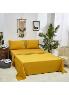 snooze Long Pillowcase, Mustard yellow  - Image 4