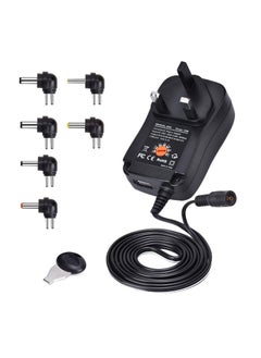 AIMARS 30W Universal Ac/Dc Adapter, 3V 4.5V 5V 6V 7.5V 9V 12V Adapter with 6 Tips for Household Electronics Routers Speakers CCTV Cameras Smart Phone USB Charging Devices(Plug Type: UK)  - Image 1