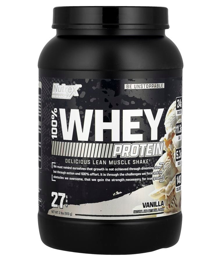 Nutrex Research 100% Whey Protein Vanilla 2 lbs (913 g )