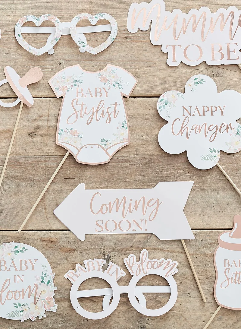 Ginger Ray Baby In Bloom Photobooth Props