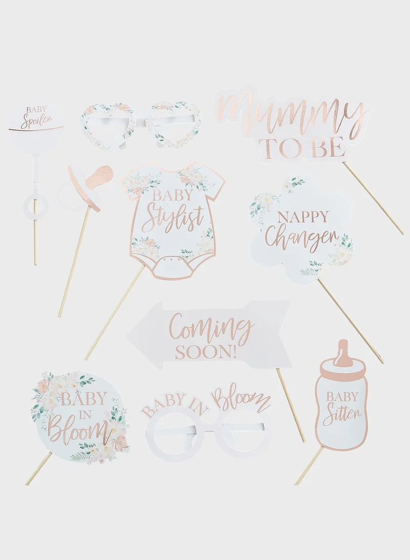 Ginger Ray Baby In Bloom Photobooth Props