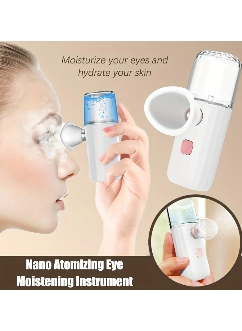 AROAQ Nano Atomization Humidifier Eye Skin Spa Beauty Instrument 3 in 1 Moisturizing Eye Massage Sprayer - Image 1