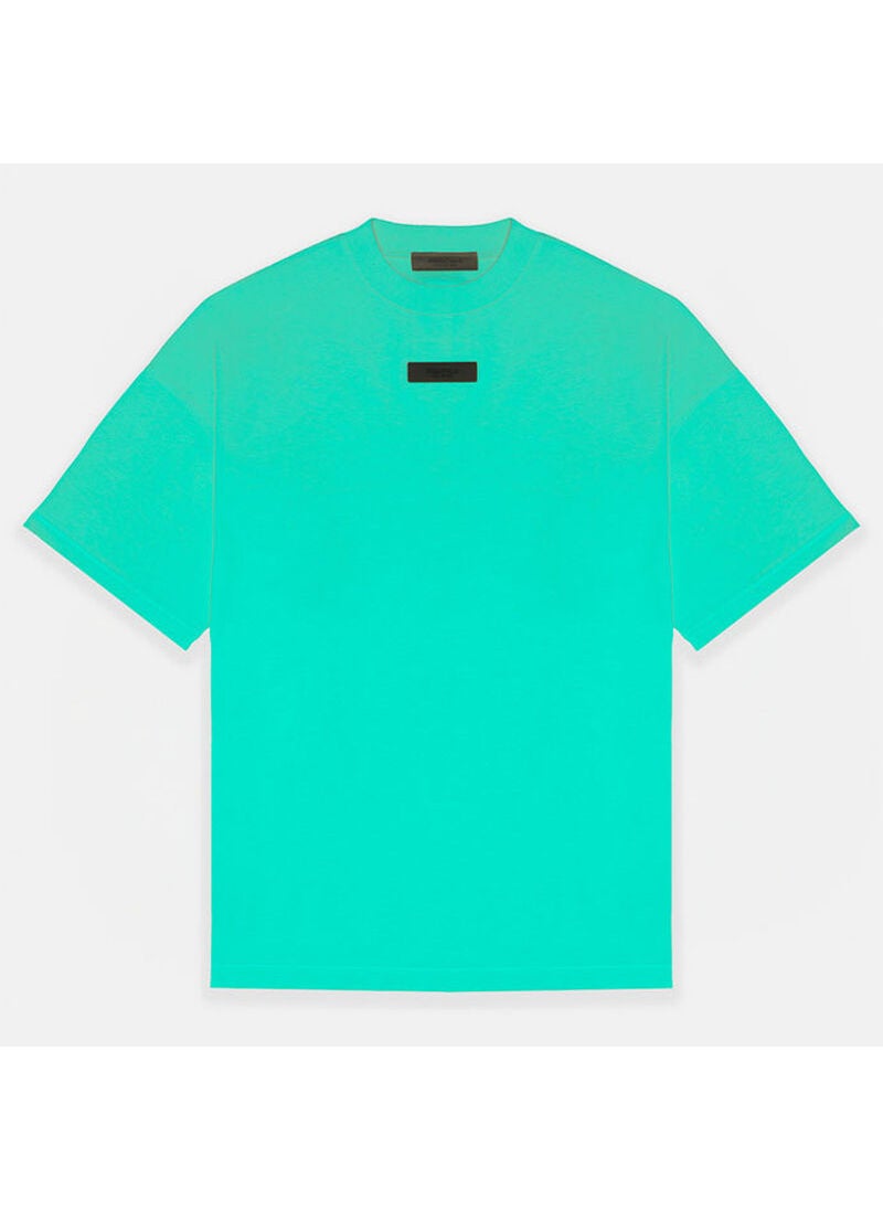 Generic - 2024 New Essentials Mens T-Shirt Loose-Fit Trendy Brand Fog High Street Style Womens Same Model Spring Season mint green - Image 1