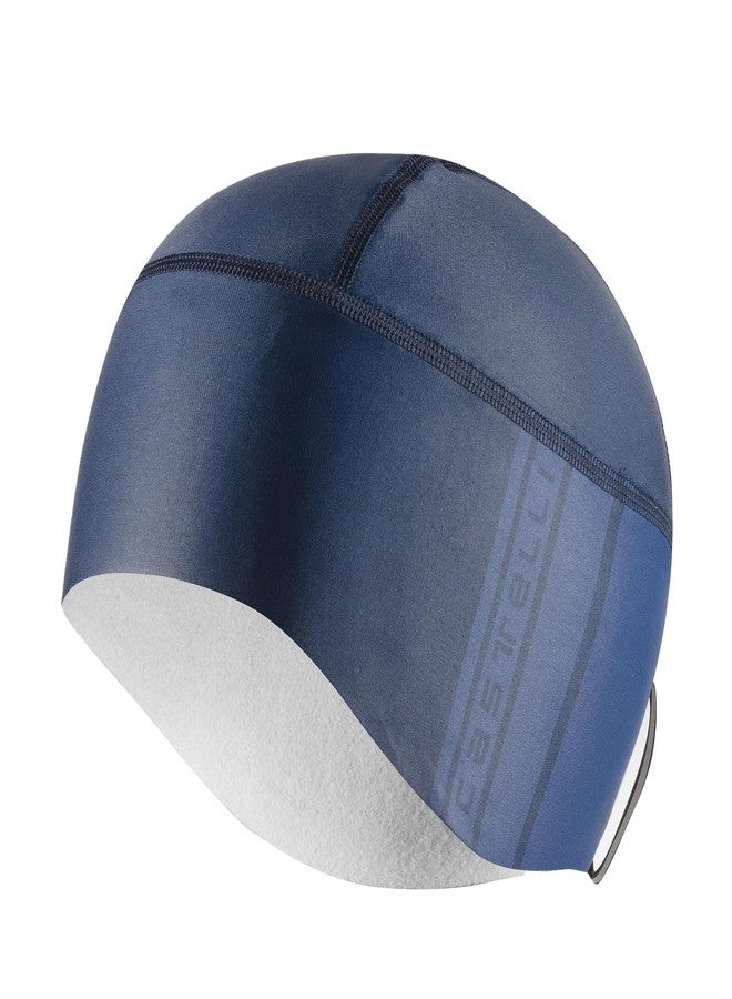 CASTELLI Men’s Pro Thermal 2 Skully, Lightweight Fleece Insulating, Helmet Compatible Road Cycling & Gravel Biking Cap - Belgian Blue - OneSize - Image 1