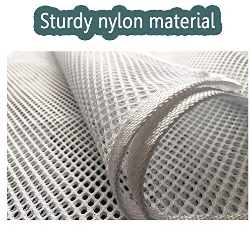 AUOXER Child Safety Rail Net for Balcony, Patios, Railing and Stairs. Security Guards for Kids/Pet/Toy Both Indoors and Outdoors. 10ft x2.5ft, Sturdy Mesh Fabric Material. (White) - Image 3