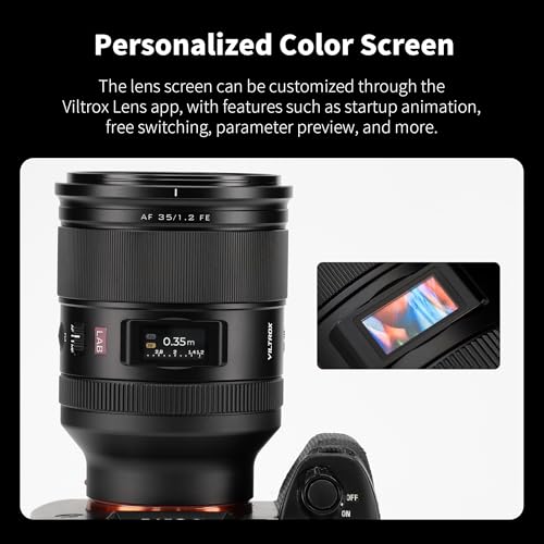 Viltrox AF 35mm F1.2 LAB FE Full Frame Lens for Sony e Mount, Large Aperture Dual Floating Focus 35mm f/1.2 FE HyperVCM Motor - Image 5