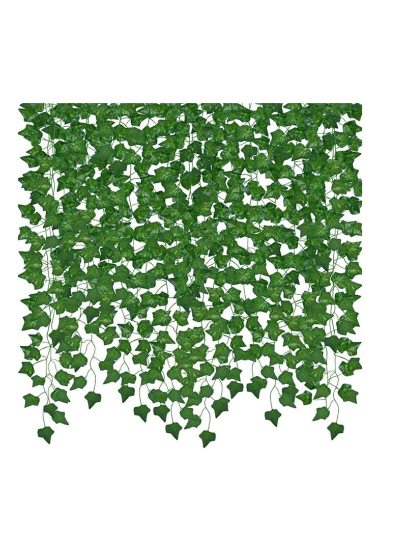 OEAGO 12Pcs Home Decor Artificial Vines 84Ft Fake Ivy Leaves Greenery Vines Room Decor Artificial Ivy Leaf Hanging Plants for Home Bedroom Garden Wedding Wall Party Aesthetic Stuff Decoration  - Image 1