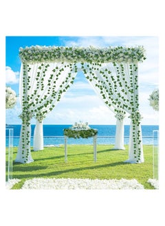 OEAGO 12Pcs Home Decor Artificial Vines 84Ft Fake Ivy Leaves Greenery Vines Room Decor Artificial Ivy Leaf Hanging Plants for Home Bedroom Garden Wedding Wall Party Aesthetic Stuff Decoration  - Image 3