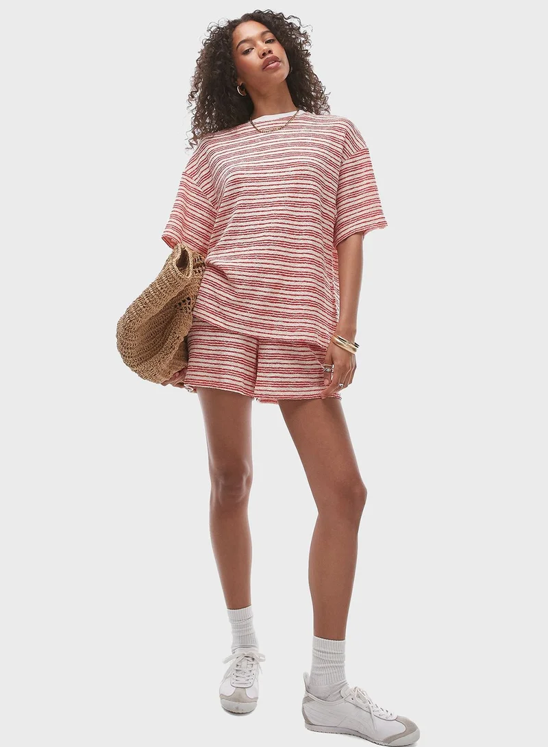 TOPSHOP Striped Beach Shorts
