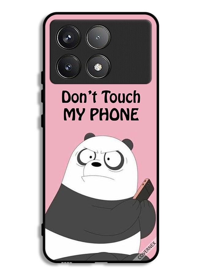 Covernex Xiaomi Redmi K70 Pro Protective Case Cover Don't Touch My Phone Panda - Image 1