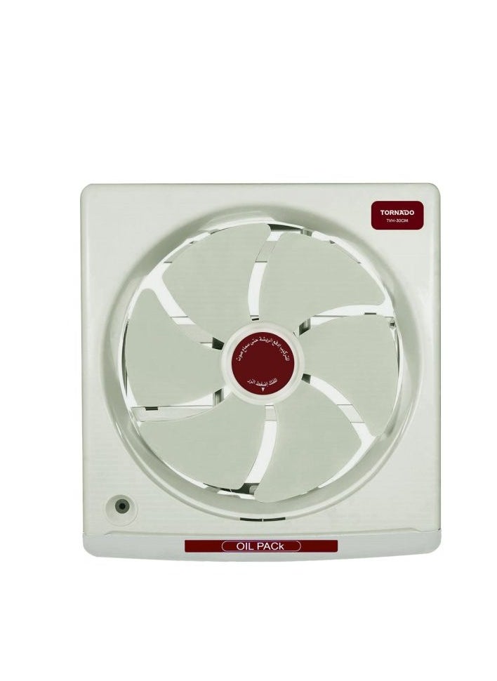 TORNADO Kitchen Ventilating Fan 30 cm Oil Drawer Creamy TVH-30CM 