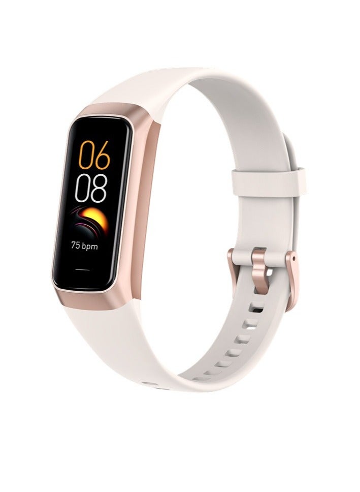 C60 Fitness Bracelet With Bluetooth, Waterproof Multifunctional Stylish Smart Band, Sturdy And Durable Smart Watch With Pressure Heart Rate Monitoring, (1pc, White) - Image 1