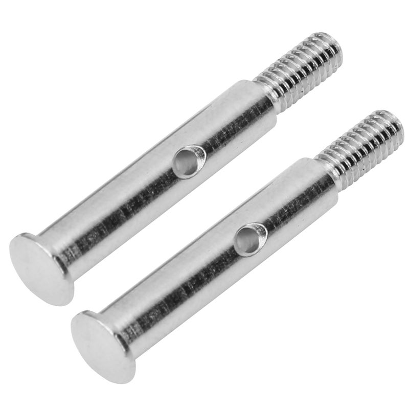 2Pcs Durable Metal Front Axle for TRXXAS SLASH 2WD RC Car Upgrade Accessory 3637S silver - Image 3