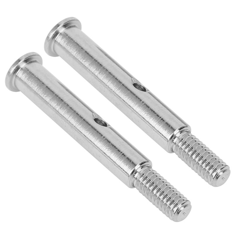 2Pcs Durable Metal Front Axle for TRXXAS SLASH 2WD RC Car Upgrade Accessory 3637S silver - Image 2
