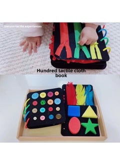 Generic Sensory Board Touch Book Early Education Teaching Aids Montessori Touch Touch Color Cognition Children's Educational Toys Cloth Book-Color:Touch Book Simple {material Enough For One}  - Image 3