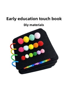 Generic Sensory Board Touch Book Early Education Teaching Aids Montessori Touch Touch Color Cognition Children's Educational Toys Cloth Book-Color:Touch Book Simple {material Enough For One}  - Image 2
