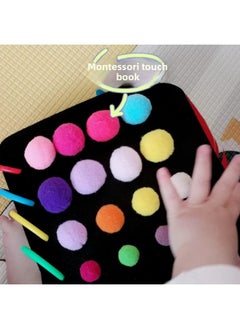 Generic Sensory Board Touch Book Early Education Teaching Aids Montessori Touch Touch Color Cognition Children's Educational Toys Cloth Book-Color:Touch Book Simple {material Enough For One}  - Image 4
