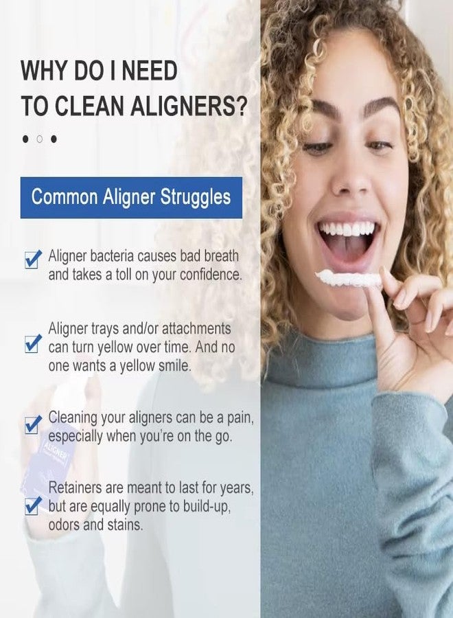 Impressive Smile Dental Appliance Cleaner and Teeth Whitener Foam Compatible with Aligners, Retainers, Mouthguards, & Nightguards– Whitens Teeth, Fights Bad Breath – 50ml (1 Pack - Image 2
