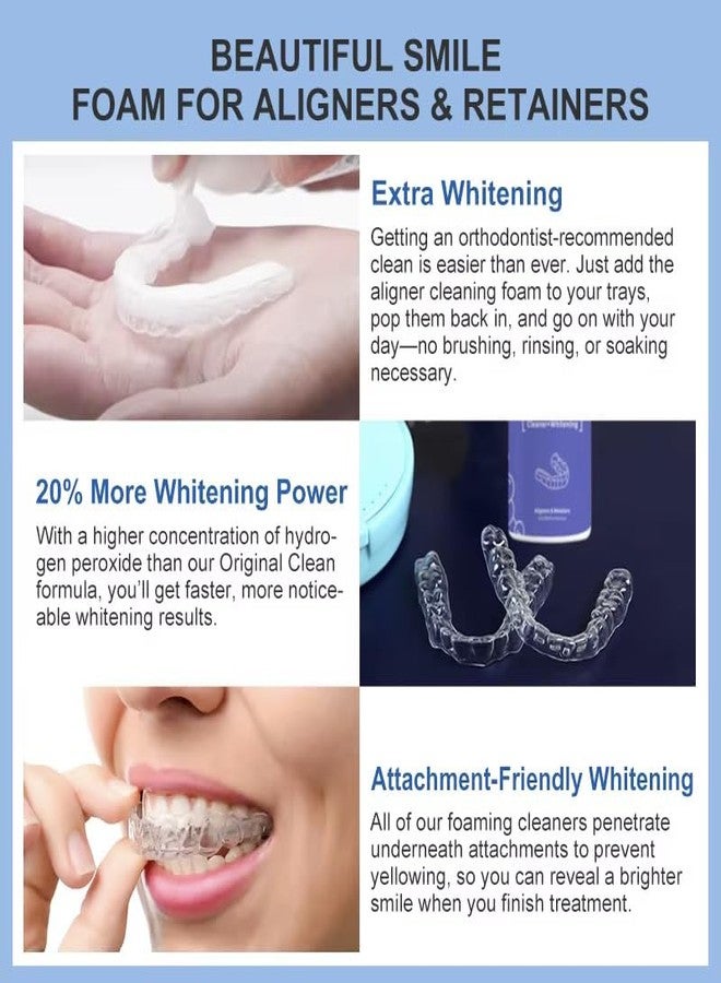 Impressive Smile Dental Appliance Cleaner and Teeth Whitener Foam Compatible with Aligners, Retainers, Mouthguards, & Nightguards– Whitens Teeth, Fights Bad Breath – 50ml (1 Pack - Image 3