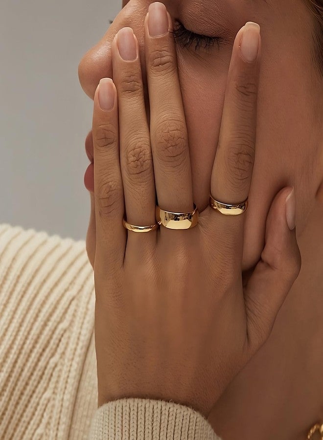 NOKMIT 2mm 4mm 6mm Gold Wedding Bands for Women Men Dainty Gold Silver Tungsten Cigar Band Rings Thumb Pinky Ring High Polish Non Tarnish Comfort Fit Size 4-12, Metal, No Gemstone - Image 3