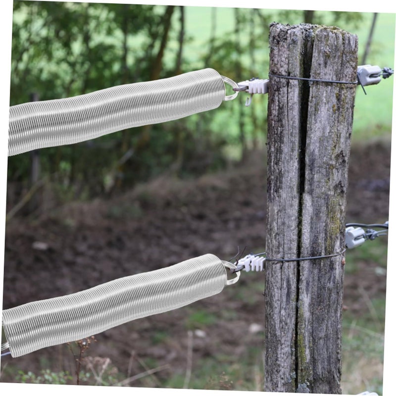 Stainless Steel Electric Fence Spring Gate Sturdy Tension Springs for Livestock Pasture Field Enclosure - Image 5