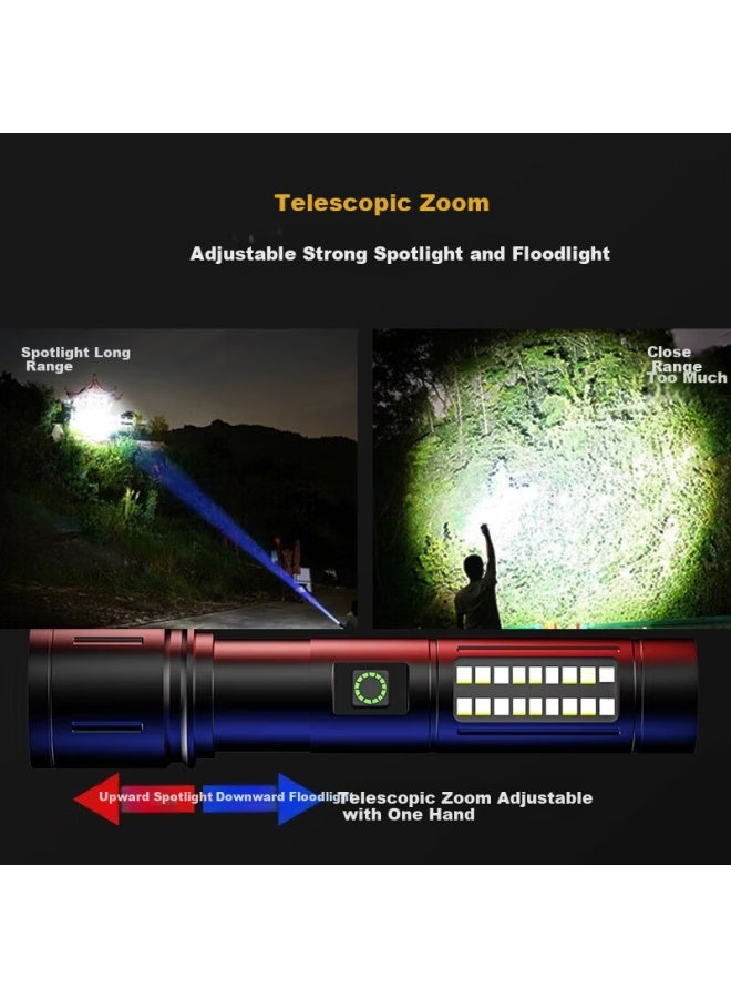 Yage Zoomable High Brightness Flashlight Long-lasting Small Military Outdoor Emergency Light - Image 2