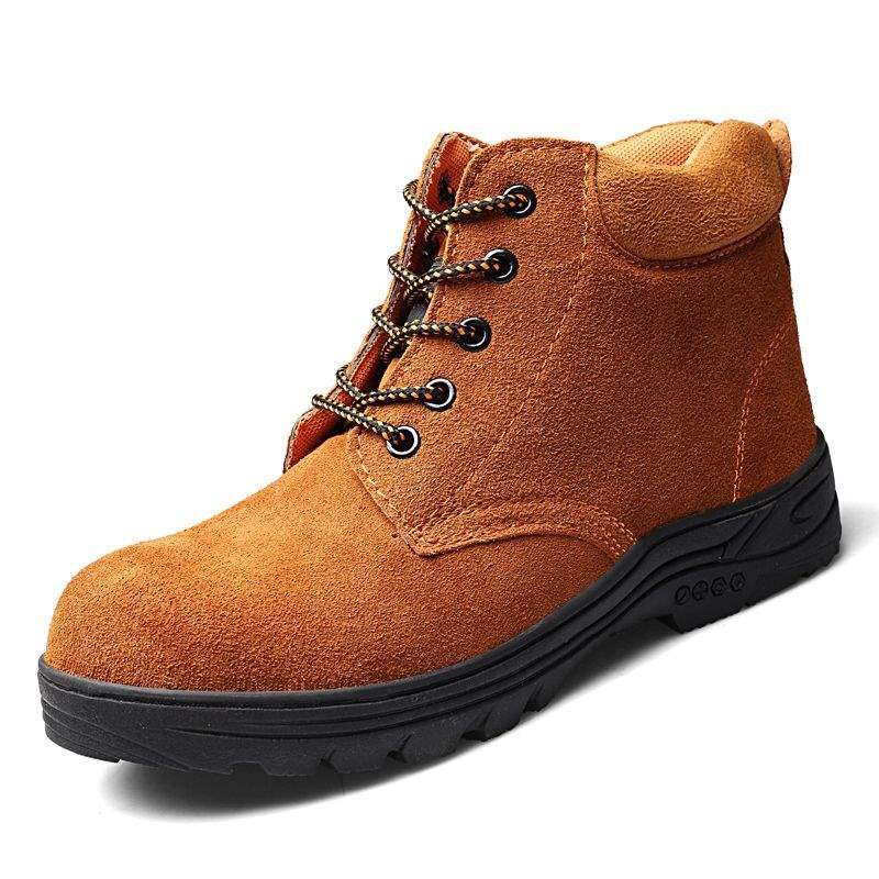 Welder Labor Protection Shoes Men'S Steel Toe Caps Anti-Smash, Anti-Puncture, Wear-Resistant, Anti-Scalding Work Shoes Construction Site Shoes - Image 1