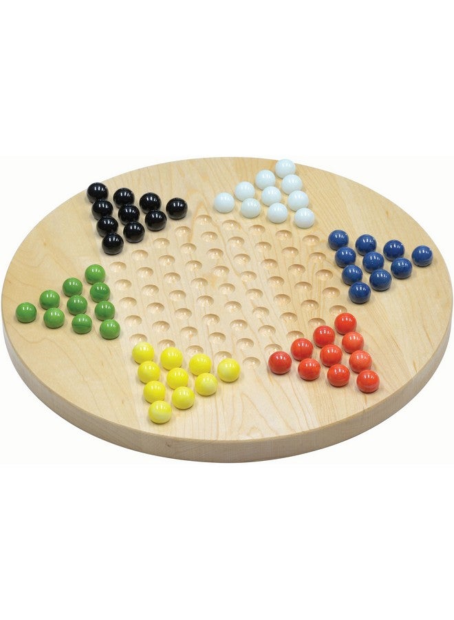 Maple Landmark Maple Chinese Checkers - Made in USA - Image 1