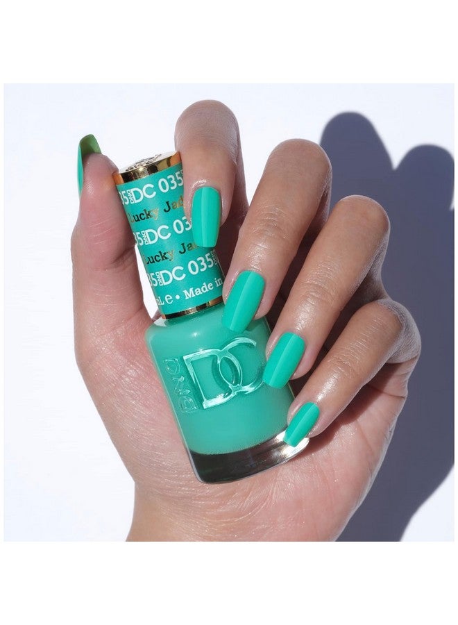 DAISY DND Dnd Gel Polish Set 1 Each Of Green Gel Polish And Green Nail Polish 035 Lucky Jade 0.5 Fl Oz - Image 2