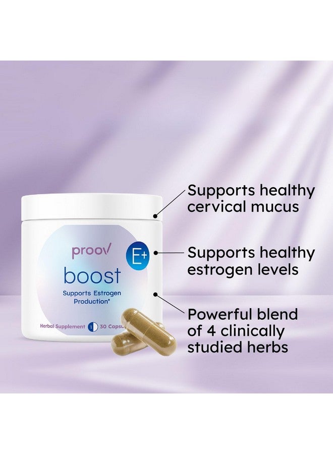 Proov - Boost Supplement for Women - Promotes Estrogen Production - Fertility & Menopausal Support for Women - Hormonal Balance - Evening Primrose Oil Red Clover, Dong Quai, Black Cohosh - 30 Capsules - Image 2