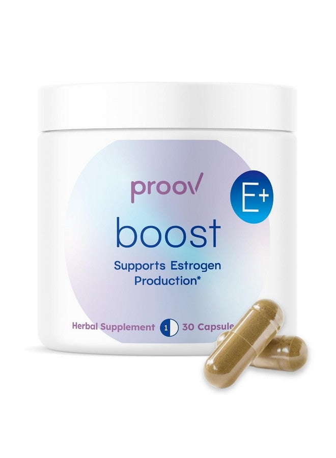 Proov - Boost Supplement for Women - Promotes Estrogen Production - Fertility & Menopausal Support for Women - Hormonal Balance - Evening Primrose Oil Red Clover, Dong Quai, Black Cohosh - 30 Capsules - Image 1