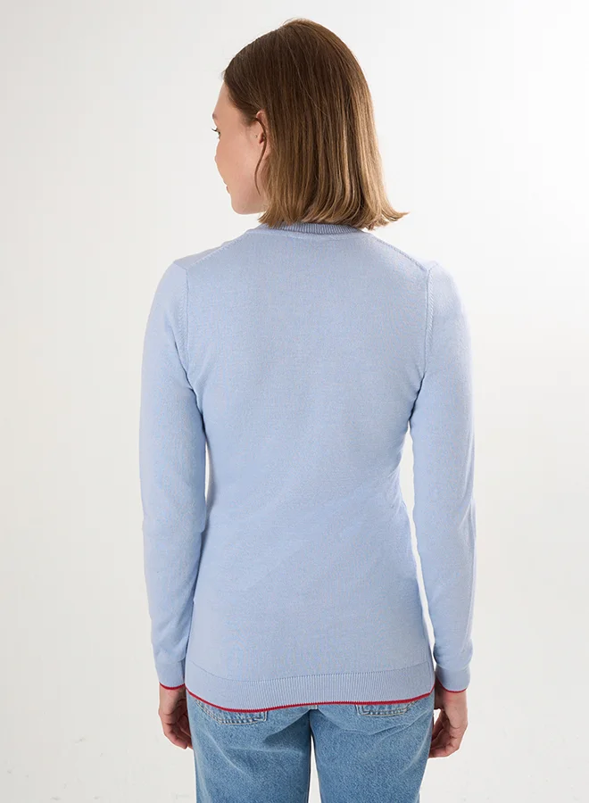 فيليكس هاردي كنزة محبوكة بياقة على شكل حرف