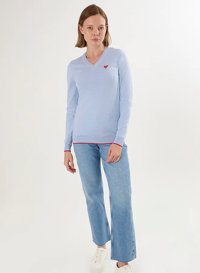 FELIX HARDY V-Neck Knitted Pullover