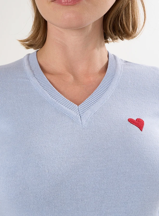 فيليكس هاردي كنزة محبوكة بياقة على شكل حرف