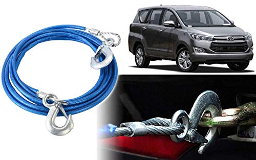 Trady Tow Rope Towing Pull Strap Rope with Hook Heavy Duty Car Towing Rope Car Emergency Tow Rope (10mm x 4 mtr) (Tow Rope - 5 TON) - Image 1