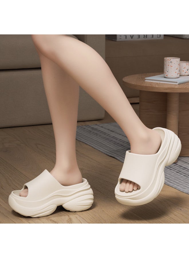 Tzldn Thick-Soled Increased Heel Slippers For Women Summer New High-Value Eva Stool-Stepping Ladies' Slides - Image 2