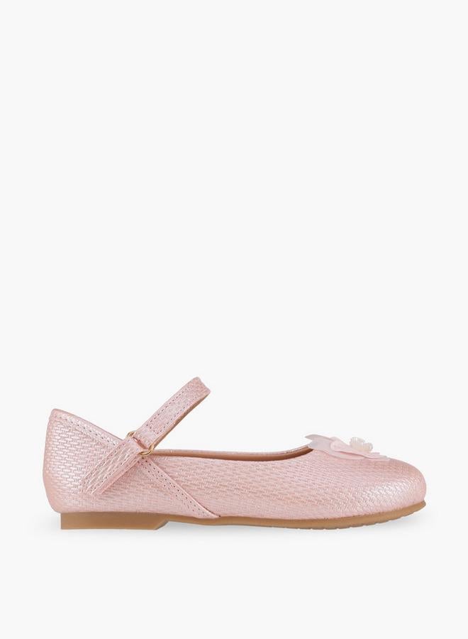 JUNIORS Girls Butterfly Detail Mary Jane Shoes - Image 3