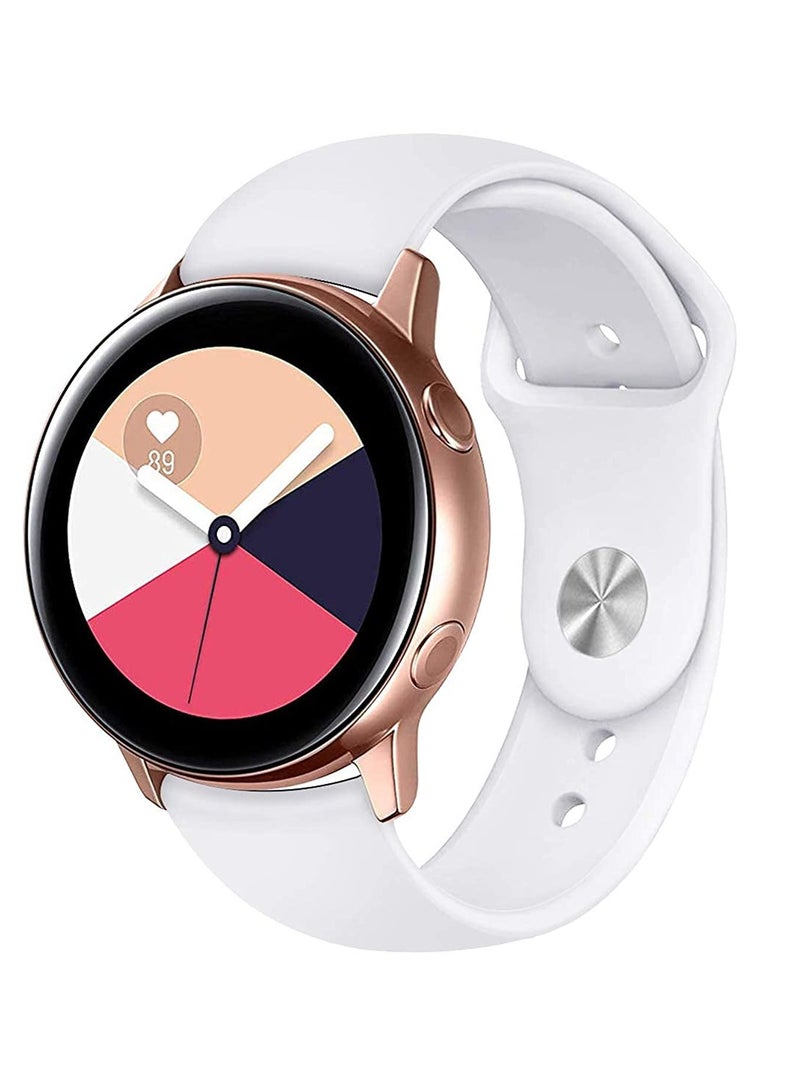 Strap Band Silicone 20MM For Samsung Gear Sport/ S2 classic/ galaxy 42mm/ active 1/2 40mm 44mm/Amazfit GTR 42mm/ GTS 2/ GTS 2 mini/ GTS 2e/ GTS/ Bip U/U Pro/ Bip S/ Bip S Lite/ Bip Lite/ Huawei Watch - Image 1