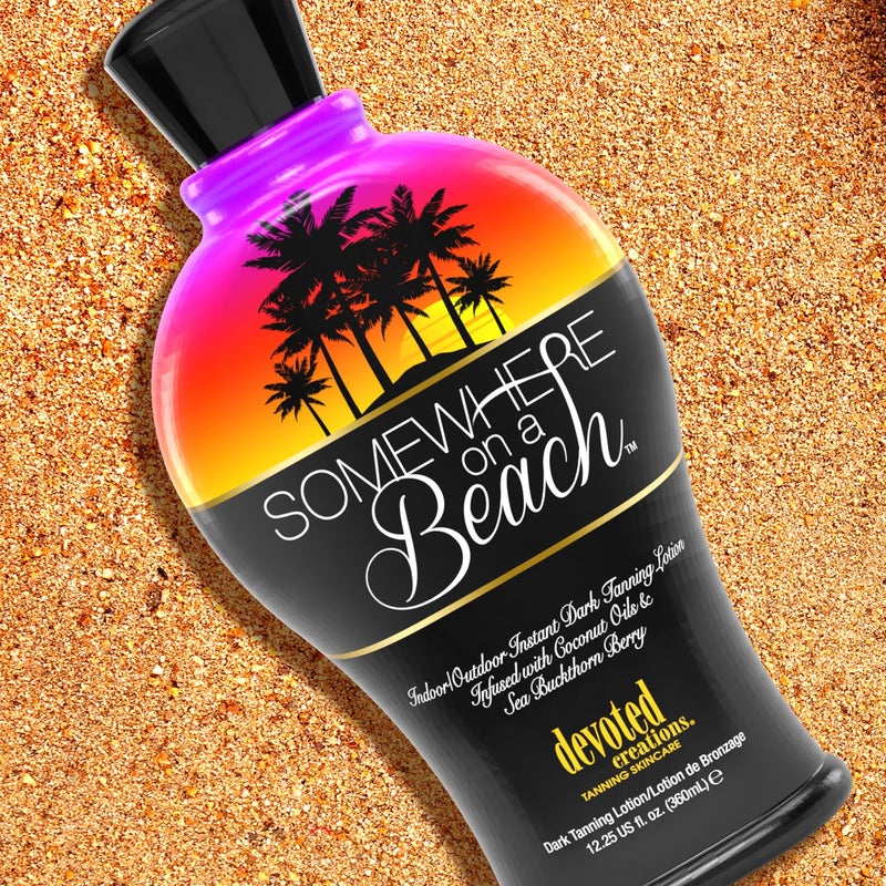 Devoted Creations Somewhere on a Beach, Indoor Outdoor, Instant Dark Tanning Lotion 12.25 Ounce - Image 3