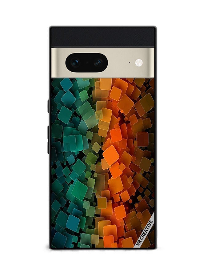 VR CREATIVE Protective Case Cover For Google Pixel 7 Abstract Design Multicolour - Image 1