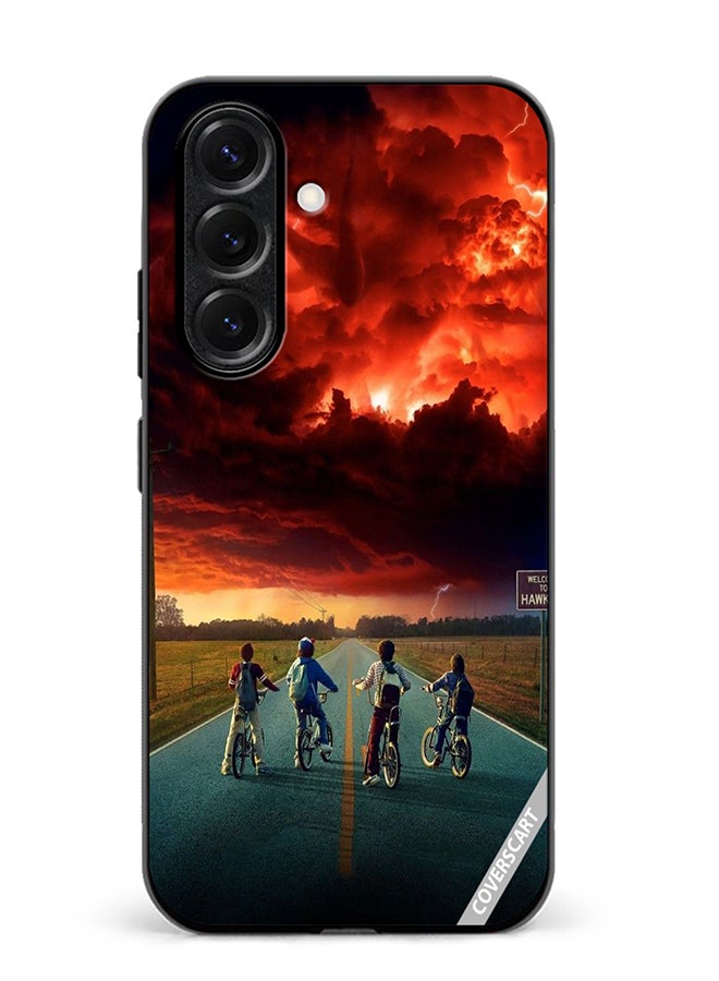 غطاء حماية لهاتف سامسونج جالاكسي A56 بتصميم أشياء غريبة متعدد الألوان