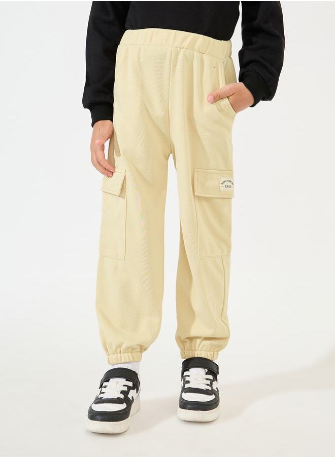 Styli - Letter Patch Detail Lightweight Cargo Joggers - Image 1