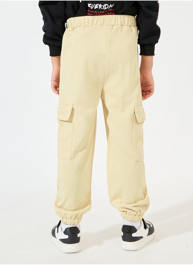 Styli - Letter Patch Detail Lightweight Cargo Joggers - Image 1