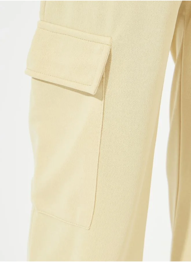 Styli Letter Patch Detail Lightweight Cargo Joggers