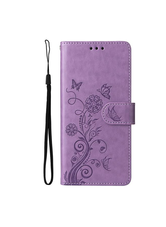 S-TOP Case For Redmi Note 13 Pro 5G Embossed Butterfly Flowers Leather Phone Case - Image 2