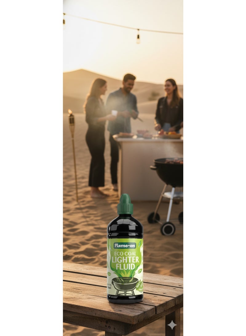 فلايم-أون سائل إشعال الفحم والنار صديق البيئة من مواد خام طبيعية 750 مل - Image 2