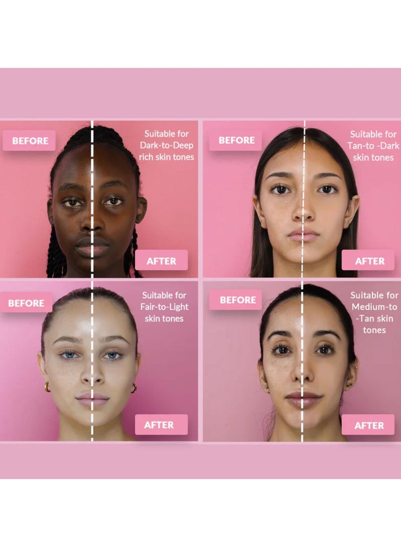 IDA Beauty Glam It! Perfect Full Coverage Matte Powder Pressed Foundation | 2-in-1 Setting & Foundation | Matte Finish, Long-Lasting, Lightweight | Vegan, Halal, Cruelty-Free (UJU 09) - Image 5