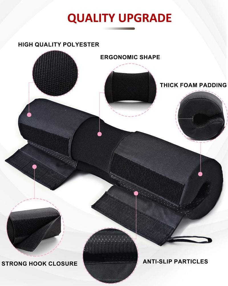 LAVVON Barbell Squat Pad Nylon Padding AntiSlip- Thick Foam Barbell Pad for Squats Cushion, Lunges&Bar Padding for Hip Thrusts - Standard Weight Bar Pad - Provides Cushion to Neck Shoulders Training - Image 4