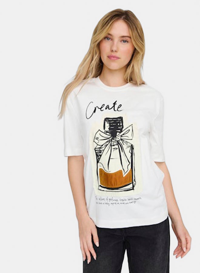 ONLY ONLY Womens Kate Life Shortsleeve Top  - Image 1