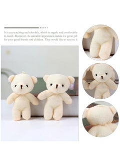 KASTWAVE Teddies Bears Pendant, Mini Plush Bear Toy Small Plush Doll Bears Stuffed Animal Toys for Keychain Craft DIY Accessory Birthday Gifts Party Favors Supplies 12Pcs  - Image 2
